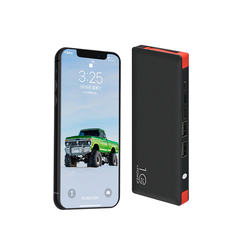 Обновленная модель 3 входа встроенные кабели 10000 мАч Power Bank PSE