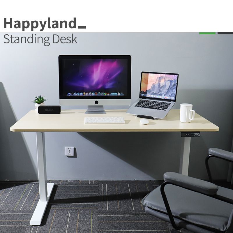 Electric Adjustable Height Sit Stand Desk Lift Office Table Height Adjustable Standing Computer Desk Frame For Home Office Work