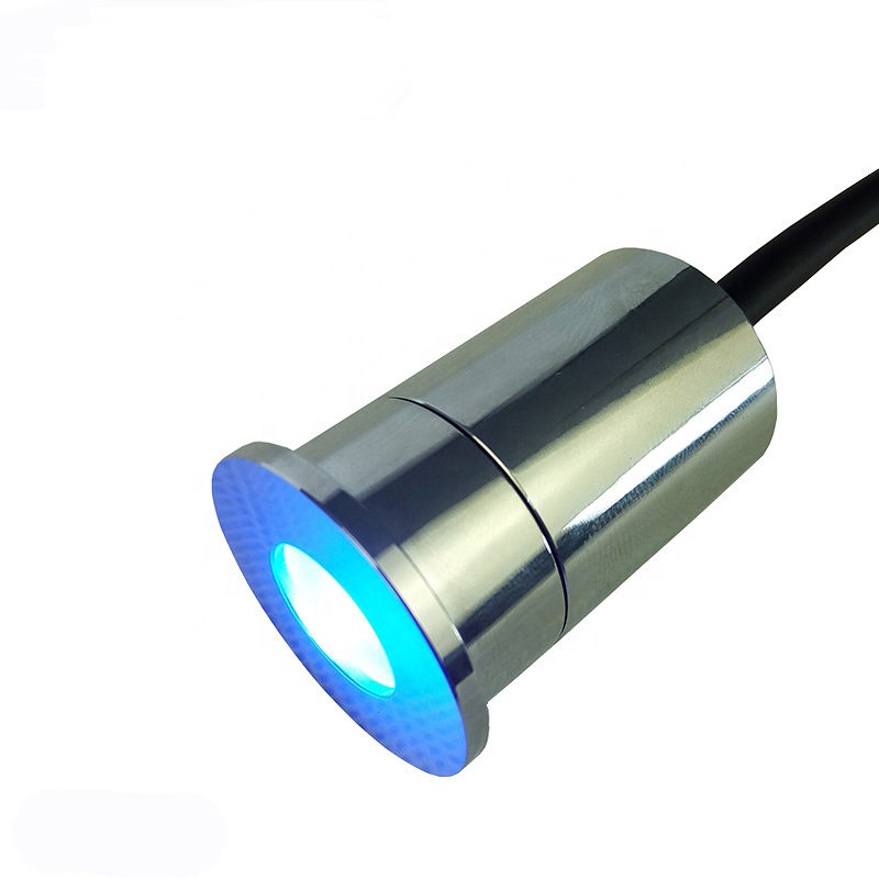 Современный регулируемый светодиодный подземный Rgb мини-светильник из нержавеющей стали IP65, оптом