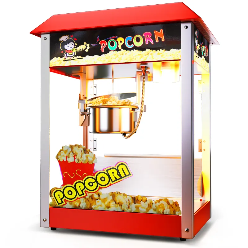 CE approved SS commercial popcorn machine automatic popcorn vending machine