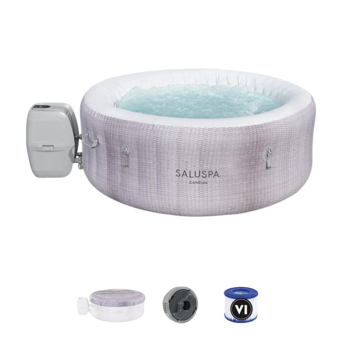 Bestway 60004 Lay-Z-Spa Paris Hot best Bestway hair Jet pair massage spa со светодиодными лампами для 4-6 человек