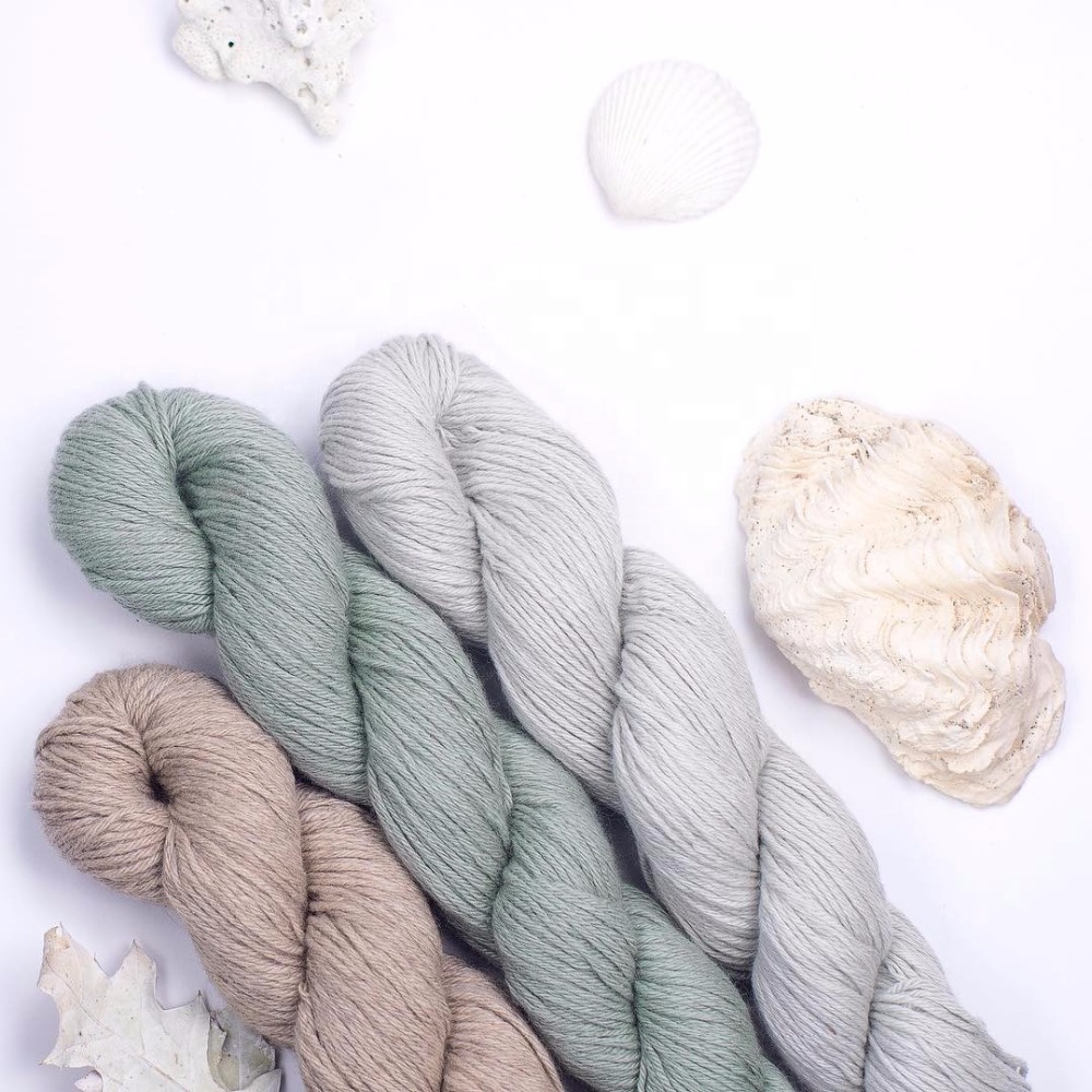 Lotus yarn высокое качество 182m 55g чистый кашемир ручная вязка цветная Детская Пряжа для малышей fingering/DK/Aran/