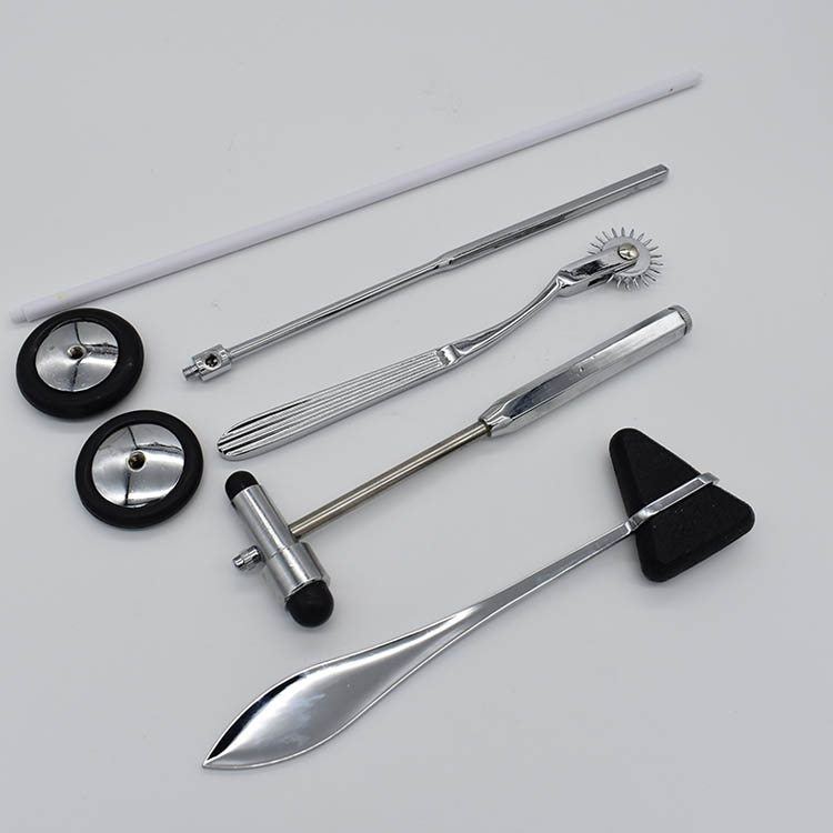 5 IN 1 Medical Neurological Reflex Hammer Percussion Tromner Hammer Set