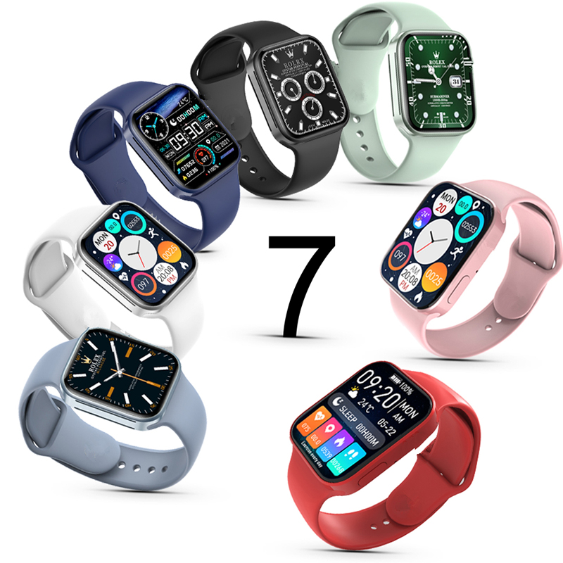 New T500+MAX Series 7 1.75 inch iwo Smart Watch Wireless Charging HD Call Sports Smartwatch Heart Rate Sleep Blood Monitor Watch