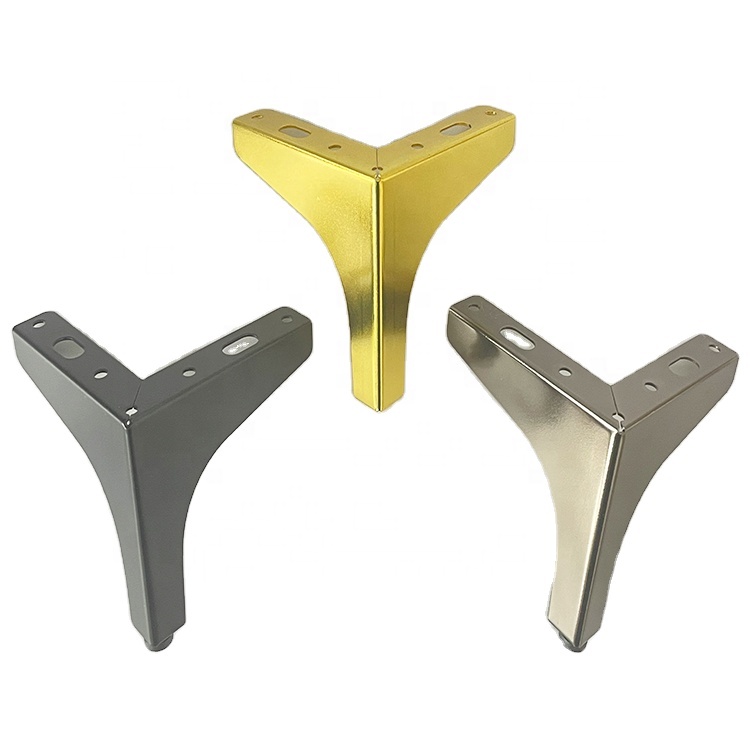High quality Furniture Parts Decorative Metal Sofa Legs Decorative Metal Table Legs Powder Coating Cabinet Leg