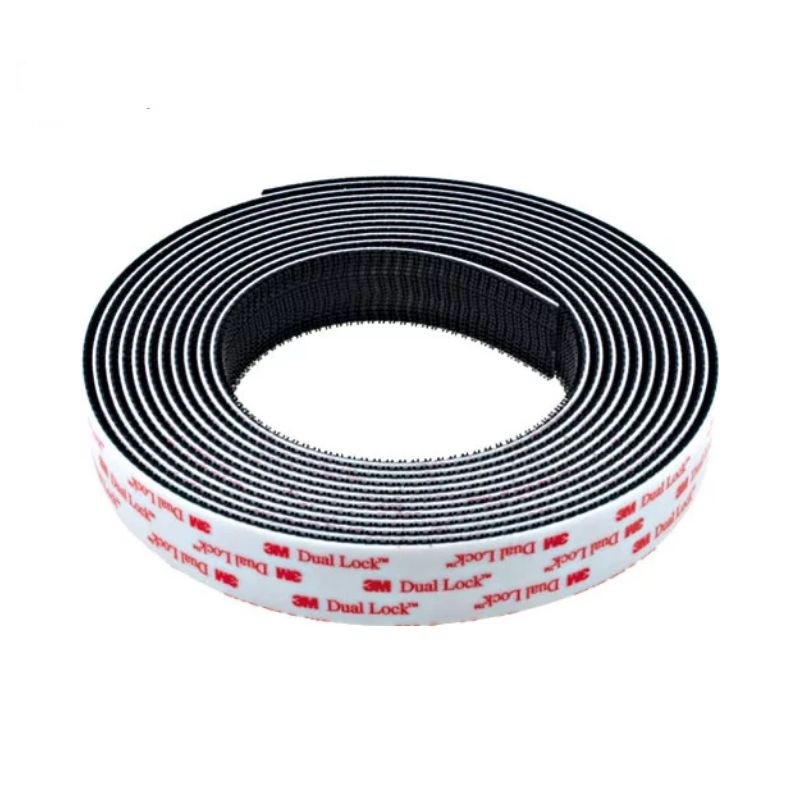 3M SJ3550 Black Dual Lock Reclosable Fastener, Type 250, 1INX1M/2M/4M X2PCS Strips