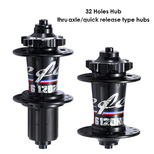 4 Palin MTB Disc Brake Hub Bearing Bicycle Hubs 7075 Aluminum Alloy 32Holes 6 Claw 3 Ratchet quick release and thru axel