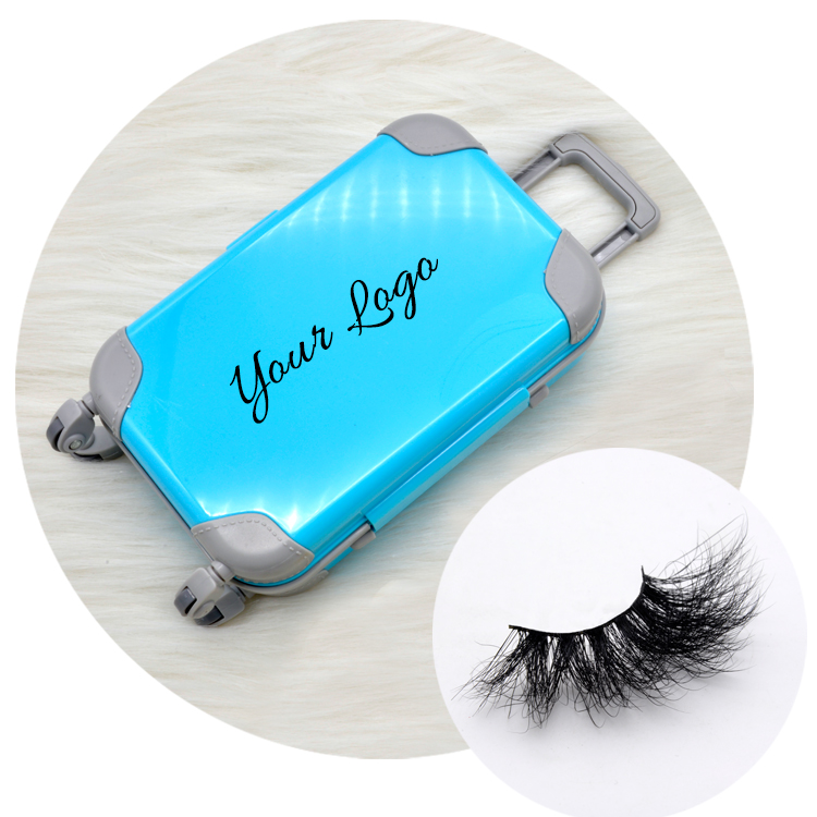 free sample create your own brand custom luggage packaging box private label 25 mm 27mm 3d 5d 6d real mink eyelashes vendor