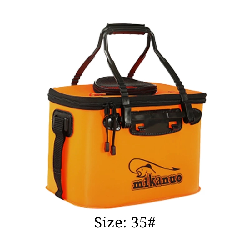 Camping Fishing Tackle Fishbox Storage Bag EVA Portable Fishing Bag Folding Thicken Live Fishing Box Tank Bucket