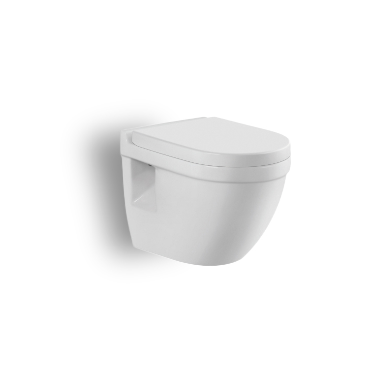 Medyag OEM/ODM YGZ-114 Lavatory Ceramic Sanitary Ware Rimless Wash Down Wall Hung Toilet
