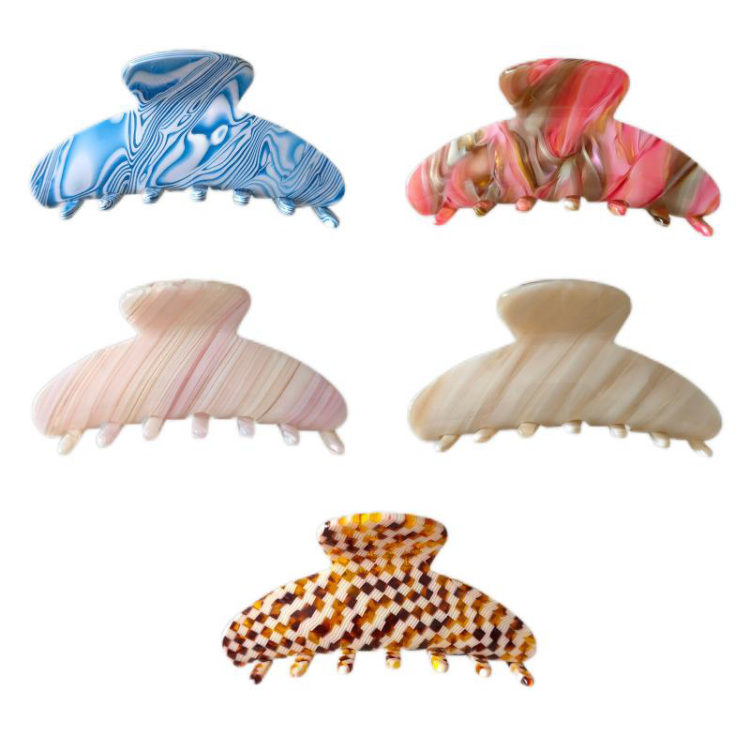 French female ins simple hair claw 10cm large shark clip hairpin hair claw clip vintage hair accessories