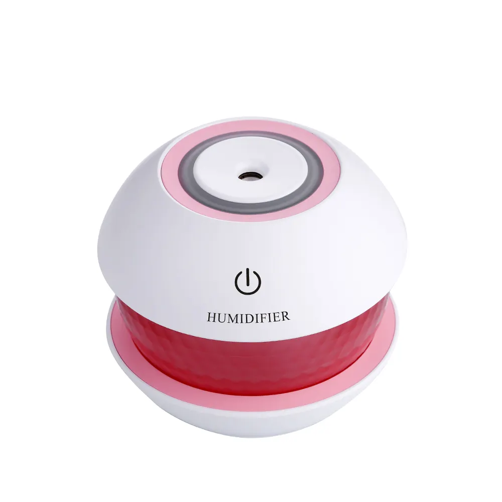 Ball Shape USB Portable Personal Mini Car Air Humidifier With Color Light