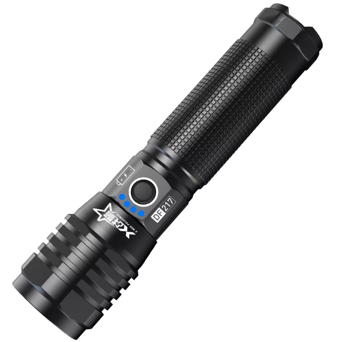Warsun Df217 Multi-Functional Zoom Flashlight Outdoor Usb Rechargeable Tactical Flashlight Rechargeable Led Flashlight