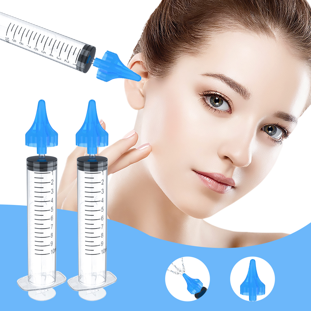 Wholesale Hot Sale KDL 10cc Medical Natural Rubber 10 ml Ear Wax Remover Ear Irrigation Syringe
