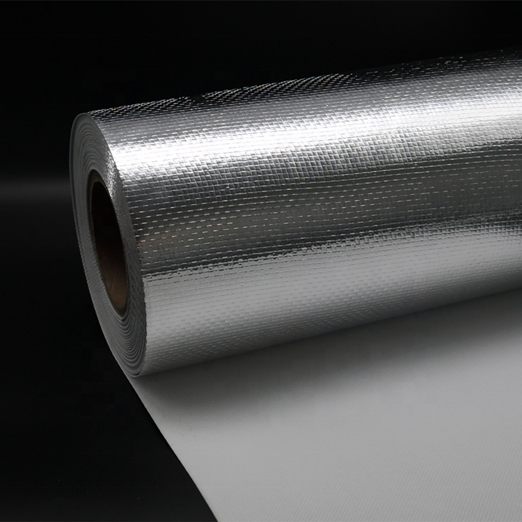 110G GSM 1.2 M wide Metallic woven fabric aluminum foil woven cloth for insulation facing backed materials
