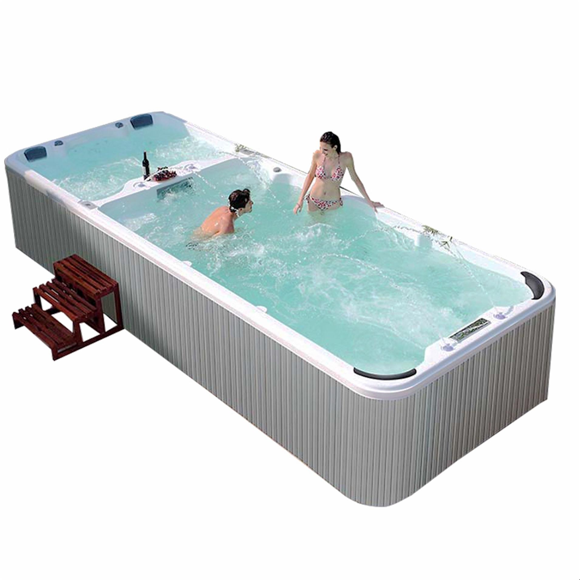 large whirlpool outdoor rectangular above ground fiberglass swim spas swimming pool