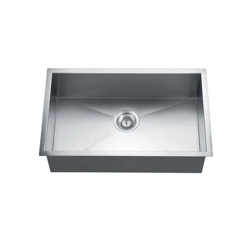 Square Single Bowl Sink ADA Undermount Sinks 18 Gauge Anti Overflow Sink