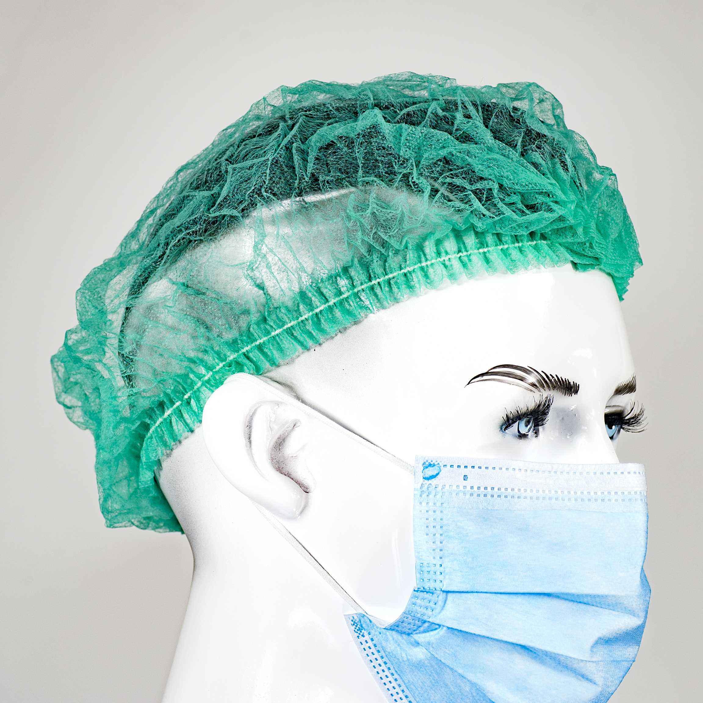 Одноразовые pp mob cap гофрированные hairnet с различными цветами и размерами доступны