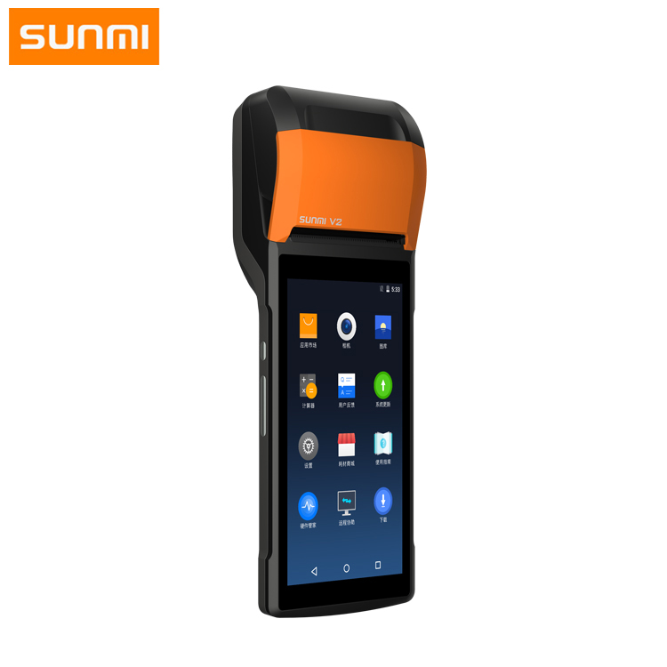 Android 7,1 портативный терминал ручной pos с принтером SUNMI V2