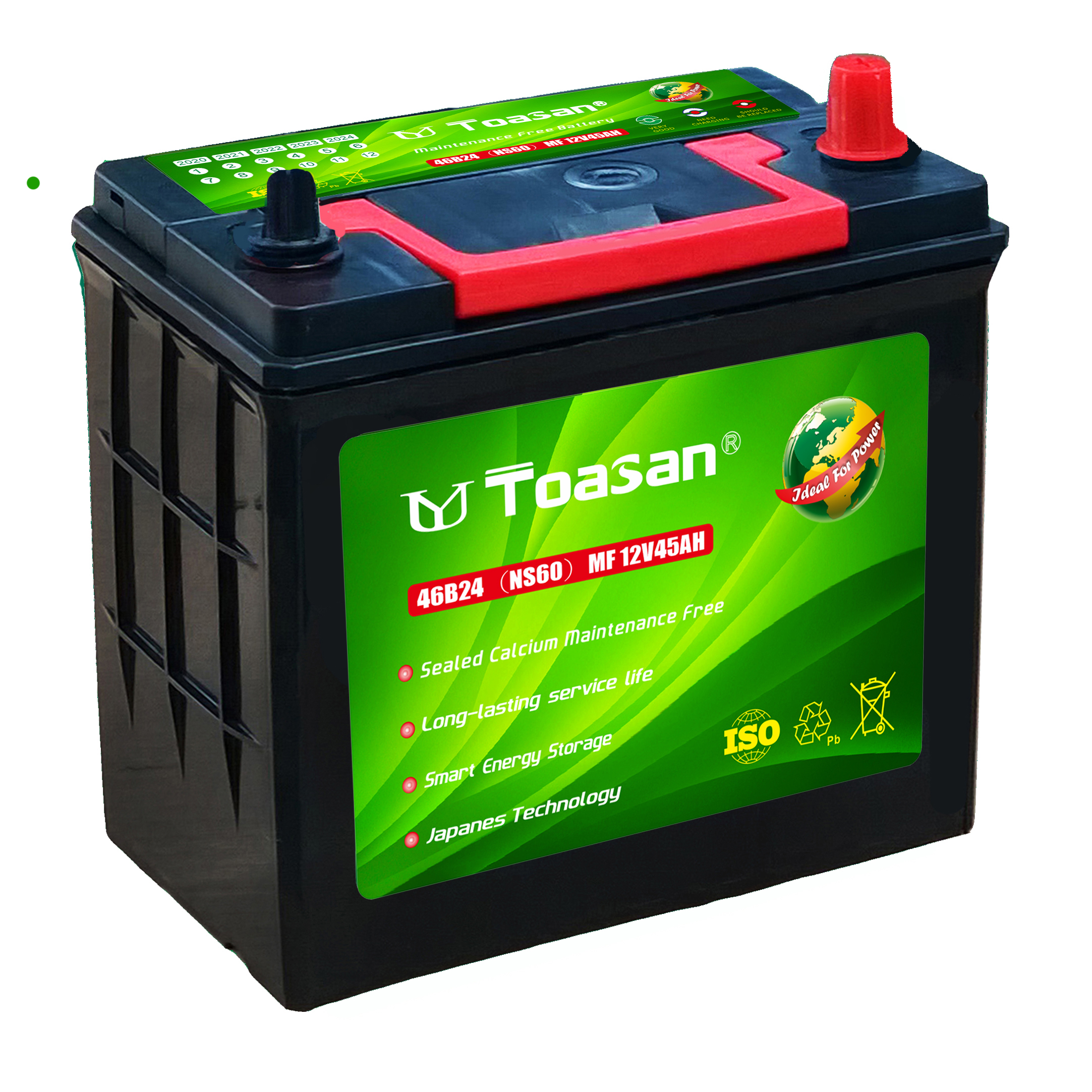 Professional Producer 12V 45AH Sealed MF Starting Auto Car Battery 46B24R
