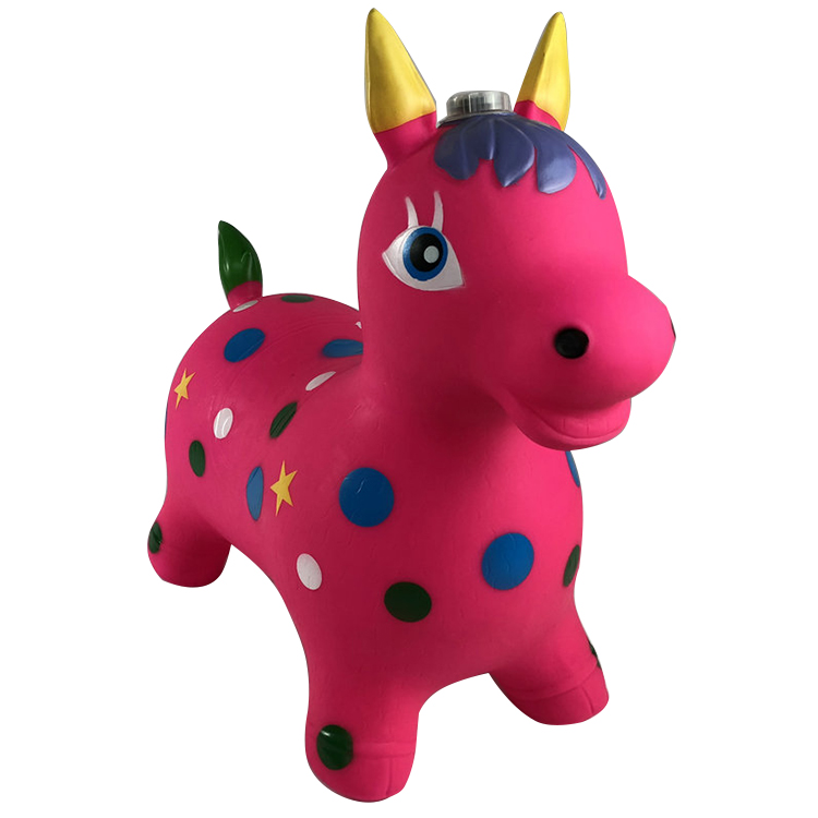 2021 Yohi Hot Sale Child Riding Horse Kids Cow Hopping Bouncing Inflatable Cow Jumping Animal Toy