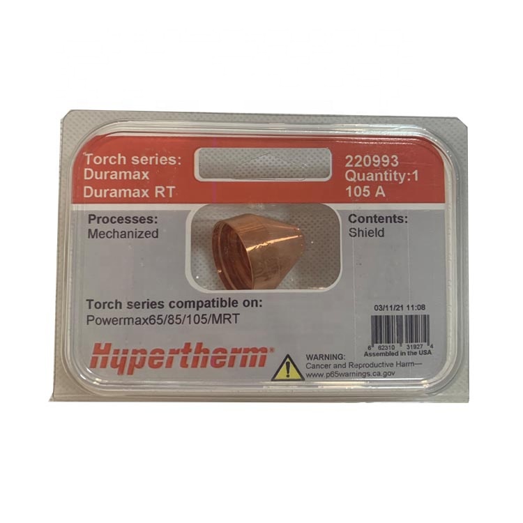 Расходные материалы Hypertherm, сопло 220990, электрод 220842, щит 220993