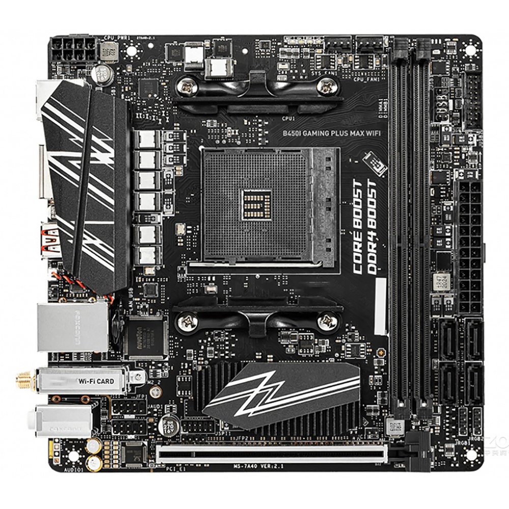 Материнская плата AM4 DDR4 64 Гб USB3.1 Gen2 Mini-ITX для Msi B450I GAMING PLUS MAX WIFI, оригинальное качество, быстрая доставка