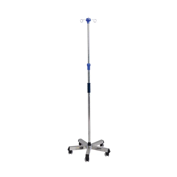 Factory Supplied Adjustable Portable IV Pole for Hospital