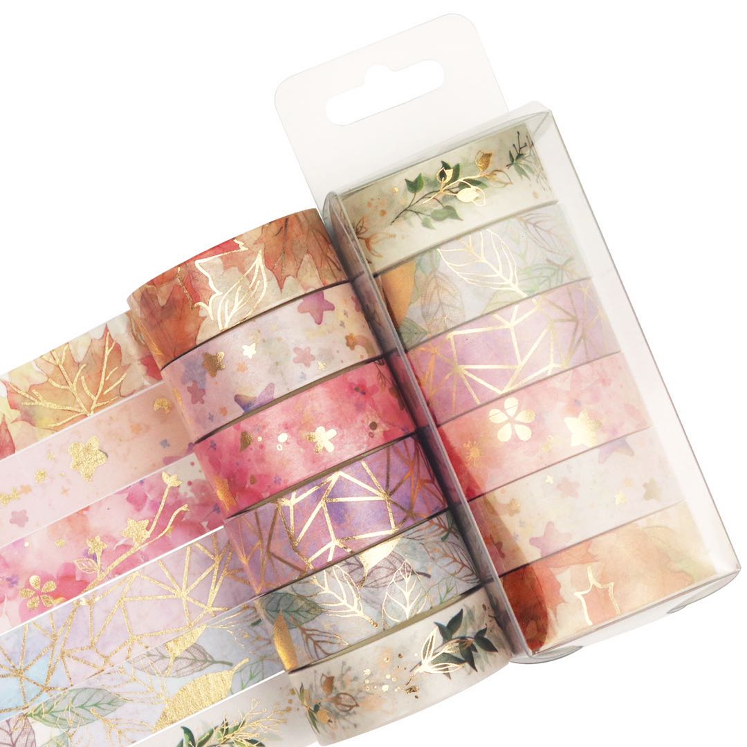 Decorative Tape Craft Supplies for DIY Bullet Journal Craft Gift Wrapping Washi Tape Set