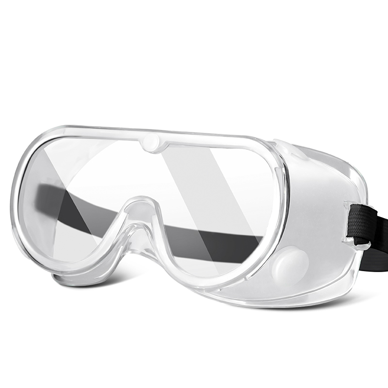 Chemical Splash Impact Eye Anti Fog Protective Safety Glasses Clear Frame Style Plastic