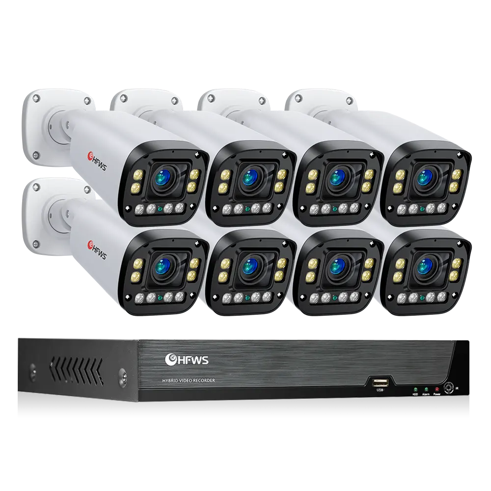 Система видеонаблюдения Poe 4K, 8 камер 8 Мп, 8 каналов, H2.65Nvr