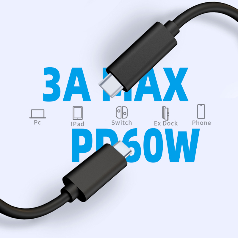 0,5 м 1 м 1 фут 3 фута 5 футов высококачественный кабель типа C 3A Быстрая зарядка Usb C к Usb C зарядный кабель