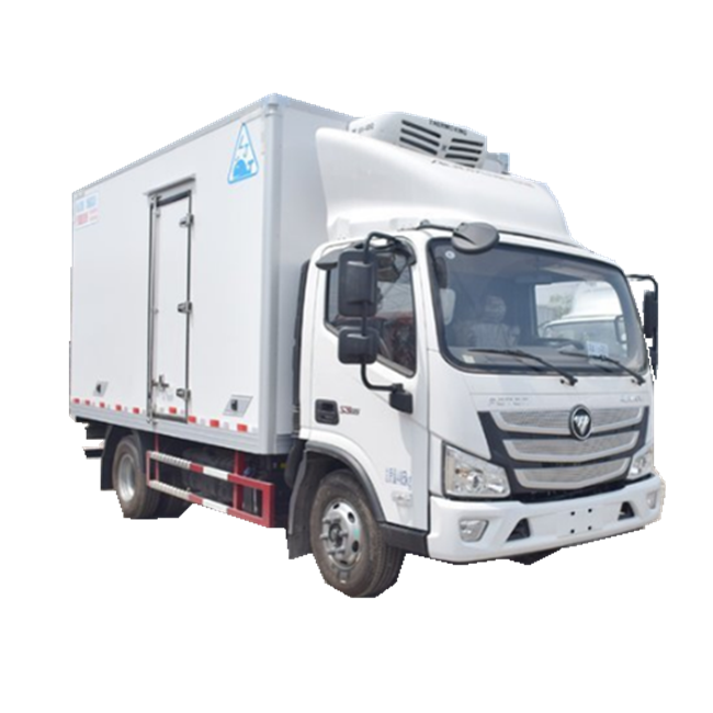 Холодильные грузовики Foton 156hp 27 куб. М, холодильные грузовики для перевозки мяса и рыбы с двигателем Cummis, Холодильный грузовик