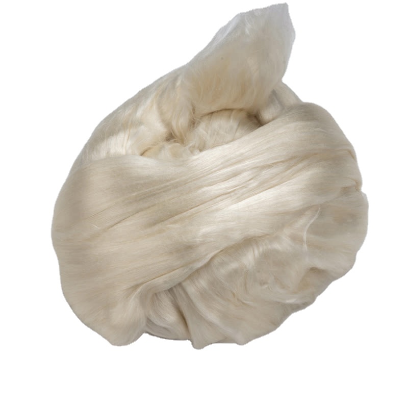 Hot sale factory direct sale pure natural 100% C3+ mulberry silk sliver silk fibe