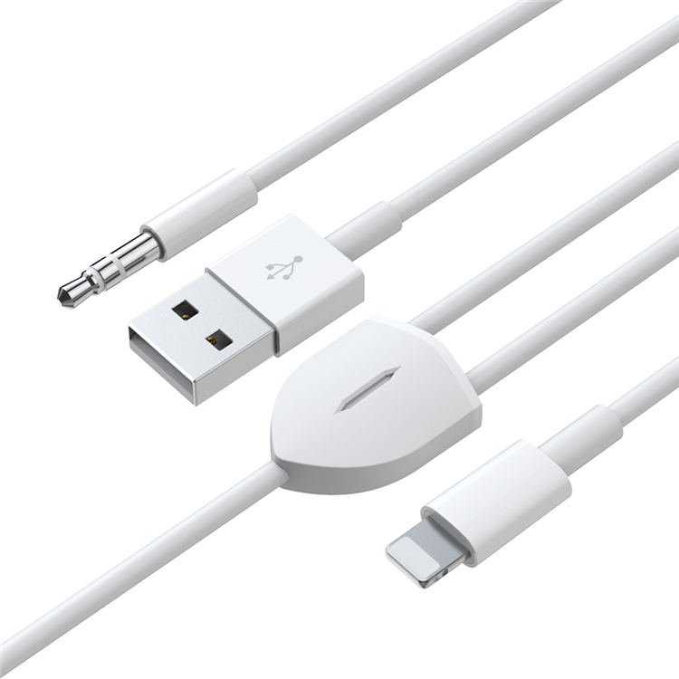 Высокое качество 2 в 1 Usb зарядка и аудио сплиттер кабель Iphone до 3,5 мм для аудио и зарядки аудио кабель для Iphone