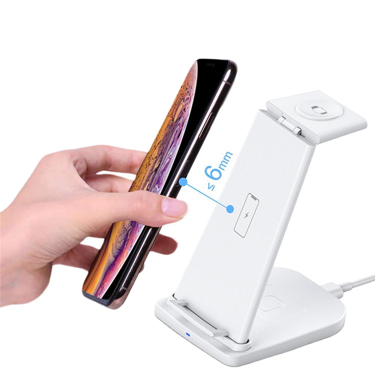 3 In 1 Wireless Charger Folding 10W Qi Fast Charging Holder For iPhone 12 pro/11/XR/Xs Max For Apple Watch For Airpods Pro
