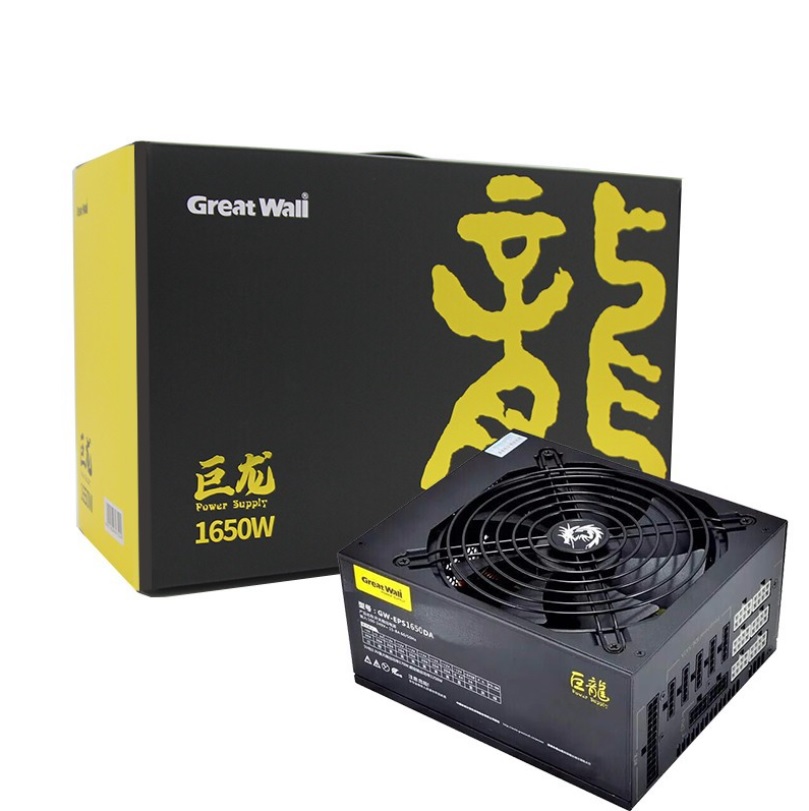 1650 Вт PSU 80 Plus EER>91% GreatWal 1650 источник питания 6 8 GPU для майнинга