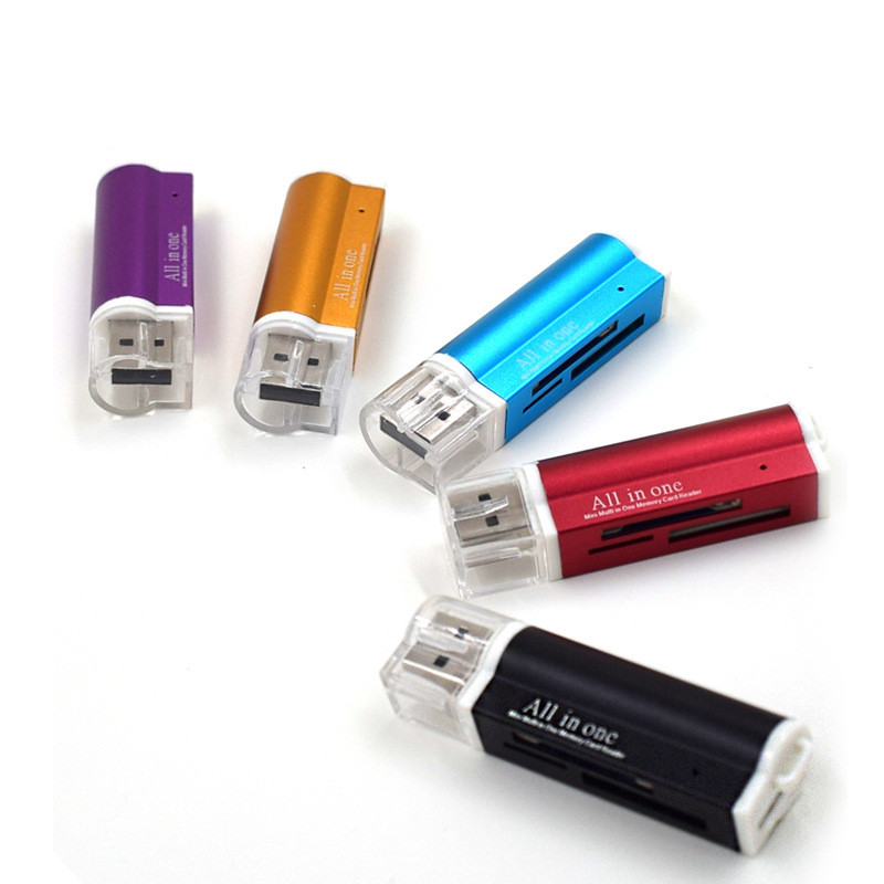 Горячая продажа для Micro SD SDHC TF M2 MMC MS все в 1 USB 2,0 мульти считыватель карт памяти
