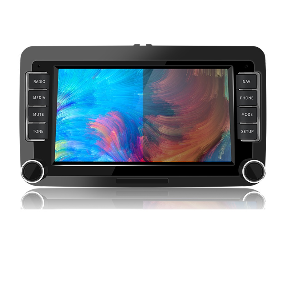 Автомобильный Android 10 2 Din радио GPS Мультимедиа для Volkswagen Skoda Octavia golf 5 6 touran passat B6 polo tiguan yeti rapid Bora