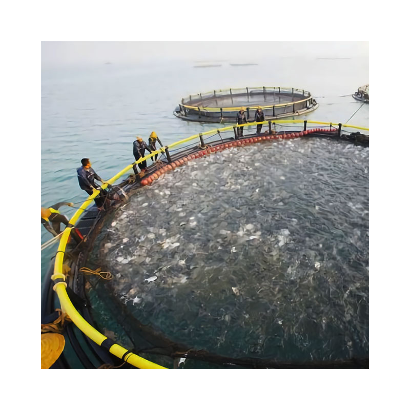 Открытое море HDPE плавающая клетка культура лосось рыба ферма