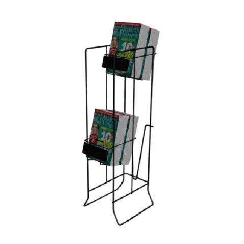 Оптовая продажа 2 уровня Складная для чтения книг, напольная подставка
