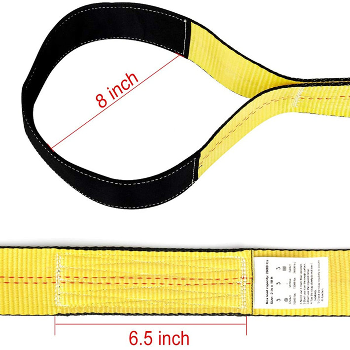 Привязь для подъемников ремешки 10 "x 2" 15000 фунтов ёмкость Heavy Duty сплетенная стойкость к действию кислот веб-слинг