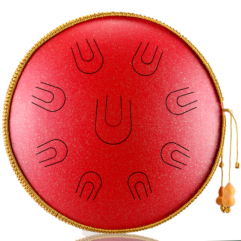 Новый tankdrum handpan, 14 дюймов Пан барабан Хэнк барабан D незначительные стали язык барабан
