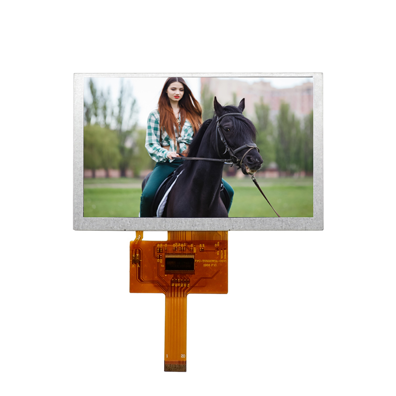 5 дюймов LVDS 800*480 HD 1200 нит IPS ЖК-дисплей на основе тонкоплёночной технологии для наружного использования промышленного управления