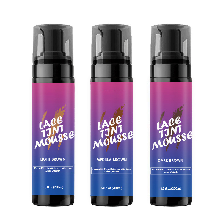 OEM Dyed Lace Mousse Wigs With Mousse Foam Lace Tint Mousse 100ml