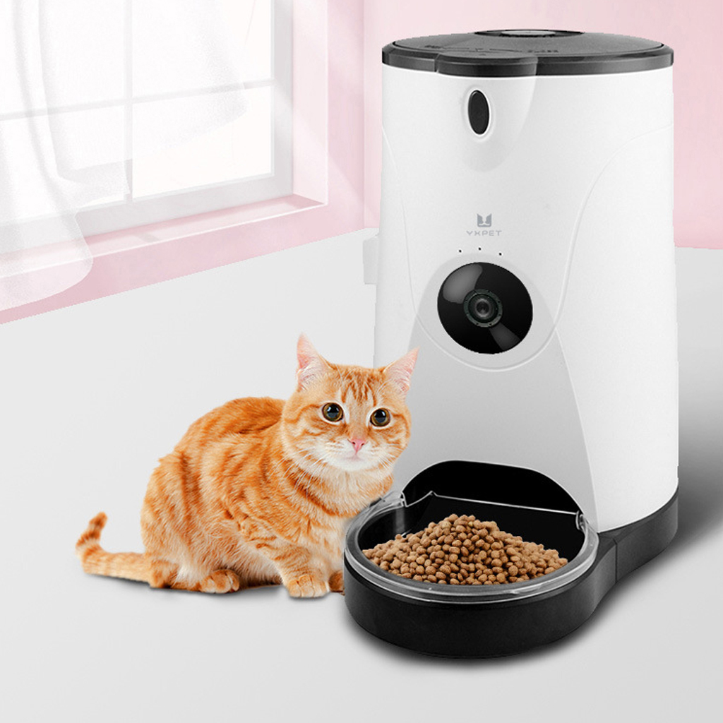 Smart Feeders Pet Bulk Automatic Dispenser Container With 1.3MP Moniotor System Food Water Feeder