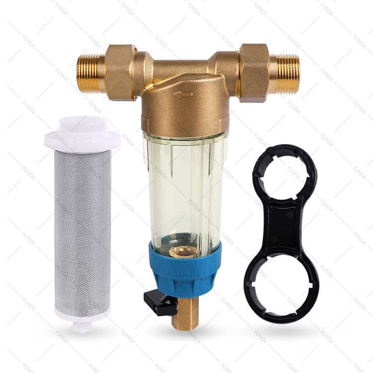 Removes Sediment  Rust  Sand  40 Micron  Reusable Whole House Spin Down Sediment Water Filter