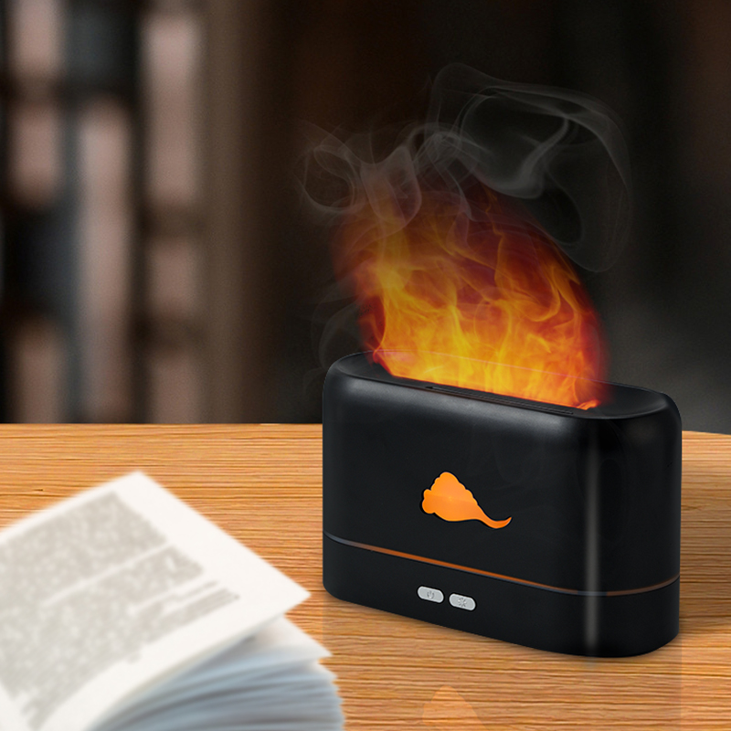 Лидер продаж, ультразвуковой увлажнитель воздуха с USB зарядкой и 3D эффектом пламени