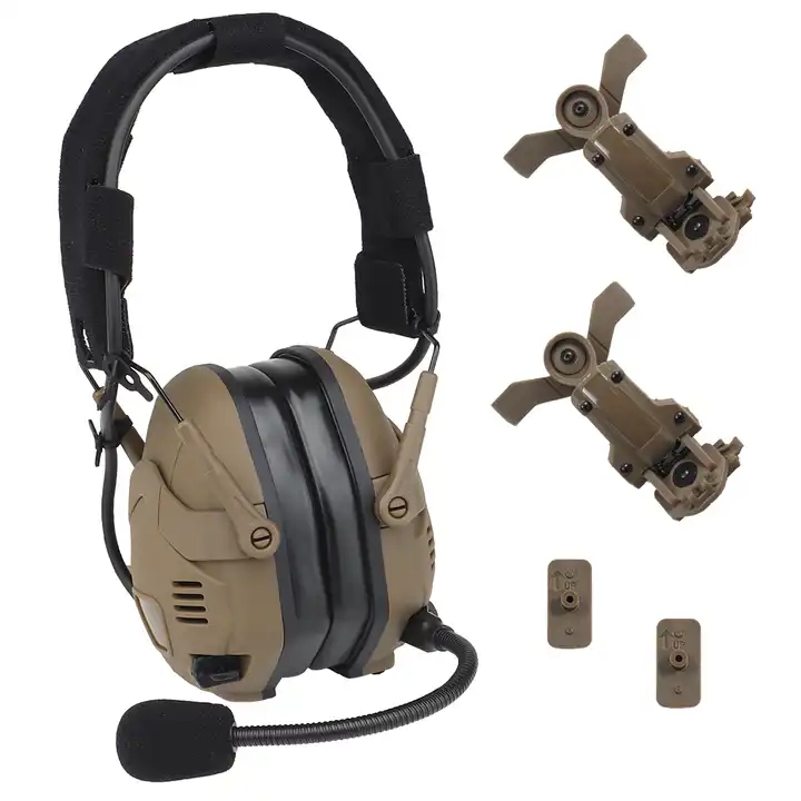 High Quality Custom Sports Hunting Headset Blue Tooth Active Noise Cancelling Headphones With MIC