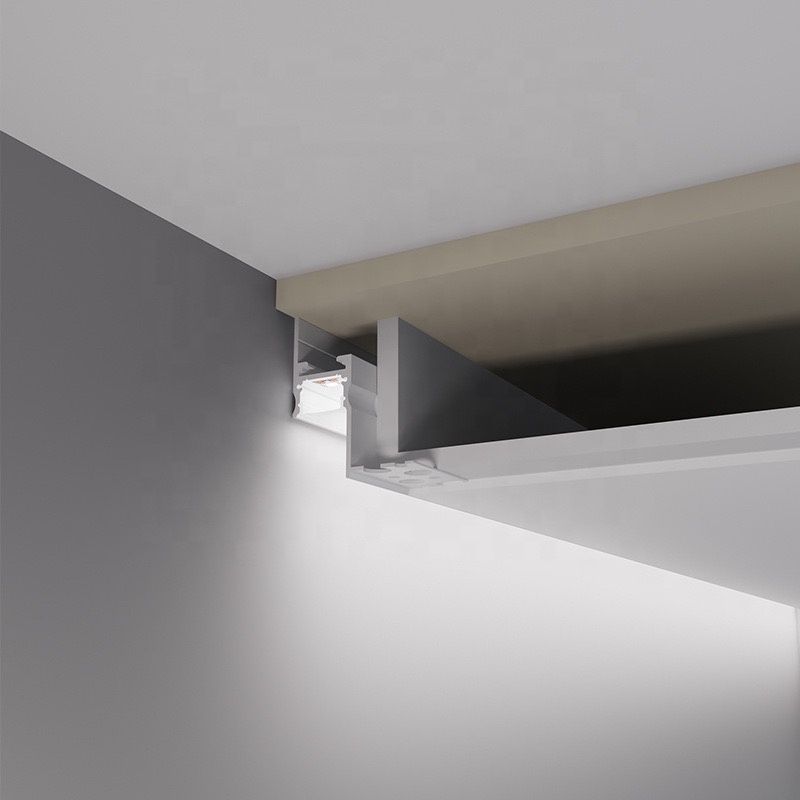 41*52mm Drywall Use Architectural Gypsum Plaster Led Aluminium Channel Rgb Led Strip Aluminium Extrusion Profile for 12mm wide